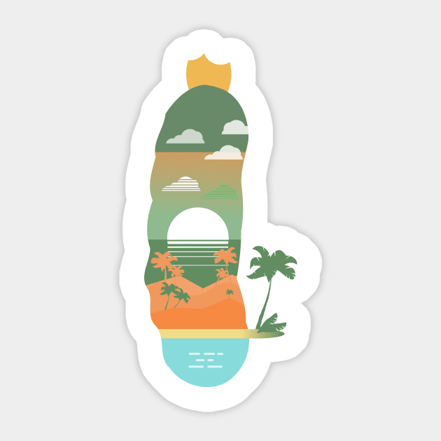 TROPICLE Sticker by VISUALIZED INSPIRATION